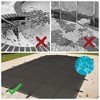 Swimline Deluxe Rectangular In-Ground Pool Closing Leaf Net Cover 12' x 24' - Black - 2 of 4