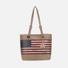 MKF Collection Vera Vegan Leather Patriotic Flag Pattern Women’s Tote Bag by Mia K - 2 of 4