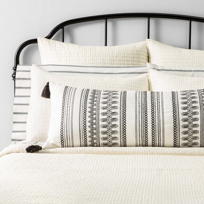 Pillow Sham Quilted Solid Sour Cream Hearth Hand With