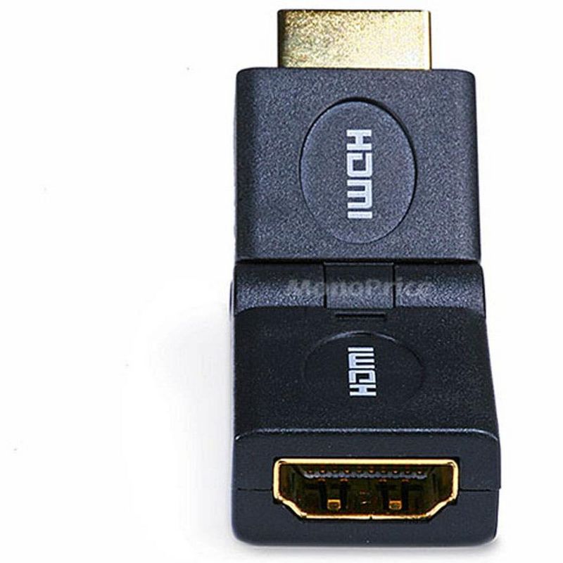 Monoprice HDMI Port Saver Adapter (Male to Female) | 90 Degrees Swivel, 3 of 5