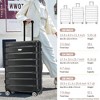 Lyngins 3-Piece Hardside Luggage Set – 20" Carry on Luggage, 24" & 28" Spinner Suitcases, Premium ABS+PC Material, 360° Wheels, Telescopic Handle - 4 of 4