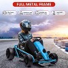 24V Go Kart for Kids, 300W*2 Extra Powerful Motors, 9Ah Large Battery 8.1MPH High Speed Drifting with Music, Horn, Max Load - 3 of 4