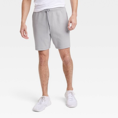 Men's Textured Fleece Shorts 7 - All In Motion™ Gray M : Target