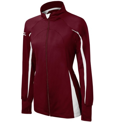 Mizuno Youth Girl s Nine Collection Focus Full Zip Volleyball Jacket Girls Size Large In Color Cardinal white 1200 Target