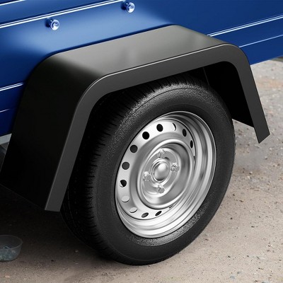 2 Pack Tandem Axle Trailer Fenders Fit 14"-16" Tires, Heavy Duty Steel Double Axle Trailer Fenders