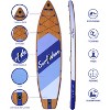 VYNXARIA Inflatable Stand Up Paddle Board 11'*34"*6" With Accessories,Purple and Natural - 2 of 4