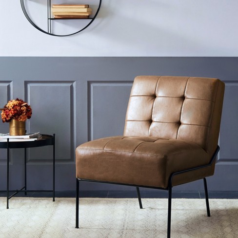 Eluxury Tufted Armless Accent Chair : Target