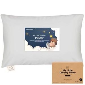 KeaBabies Jumbo Toddler Pillow with Pillowcase, 14X20 Soft Organic Toddler Pillows for Sleeping, Kids Travel Pillow - 1 of 4