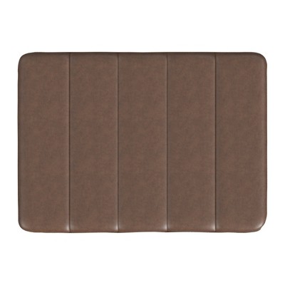 HomePop Homepop Theodore Small Ottoman - Faux Leather