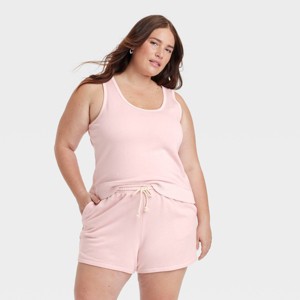 Women's Leisure Studio French Terry Tank Top - Universal Thread™ - 1 of 3
