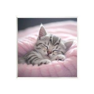 Stupell Industries Soft Kitten Tucked In Wall Plaque Art - 1 of 4