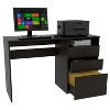 Vynxaria Drawer Writing Computer Desk Engineered Wood Black FinishHome Office Desk Suitable for Home Office and Computer Games - 3 of 4