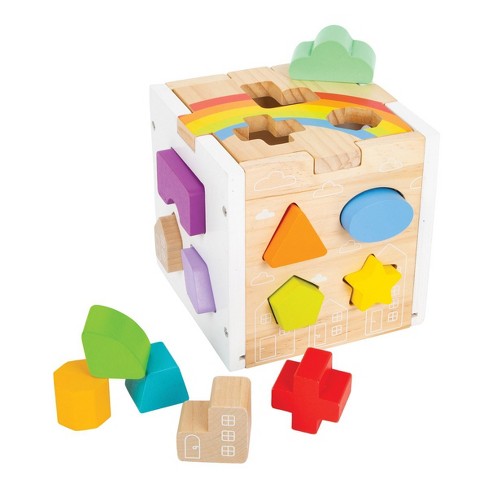 B. Toys Wooden Shape Sorter - Wonder Cube : Target
