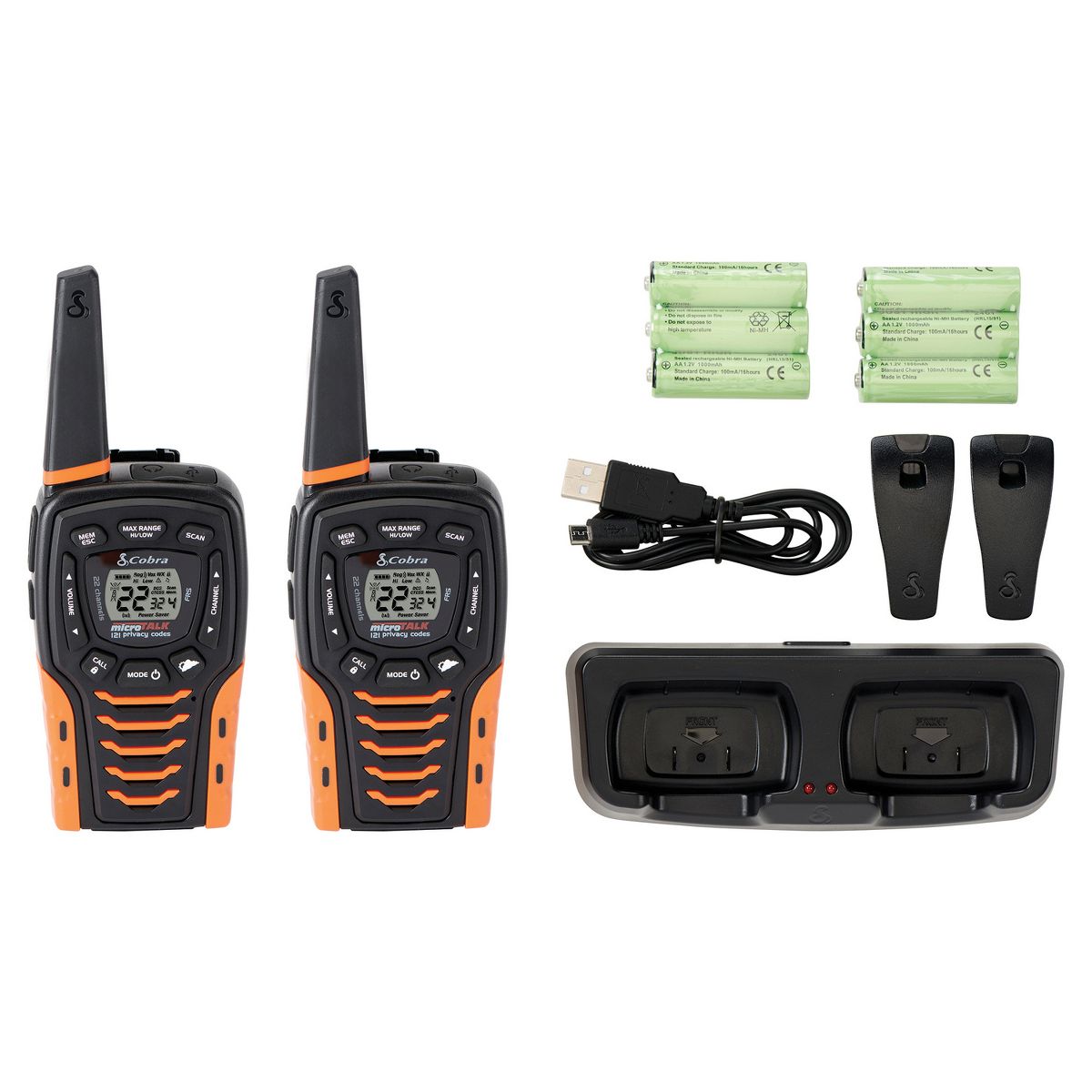 Cobra® microTALK® ACXT645 Rechargeable Walkie-Talkies for Family with NiMH Batteries, up to 35-Mile Range, FRS 22 Channels, Waterproof, NOAA®, Pa... - thumbnail 8