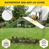 Heavy Duty Metal Chicken Coop with Run - 9.8' x 6.5' Spire Roof Design, Waterproof Anti-UV Cover, PVC-Coated Mesh - 3 of 4