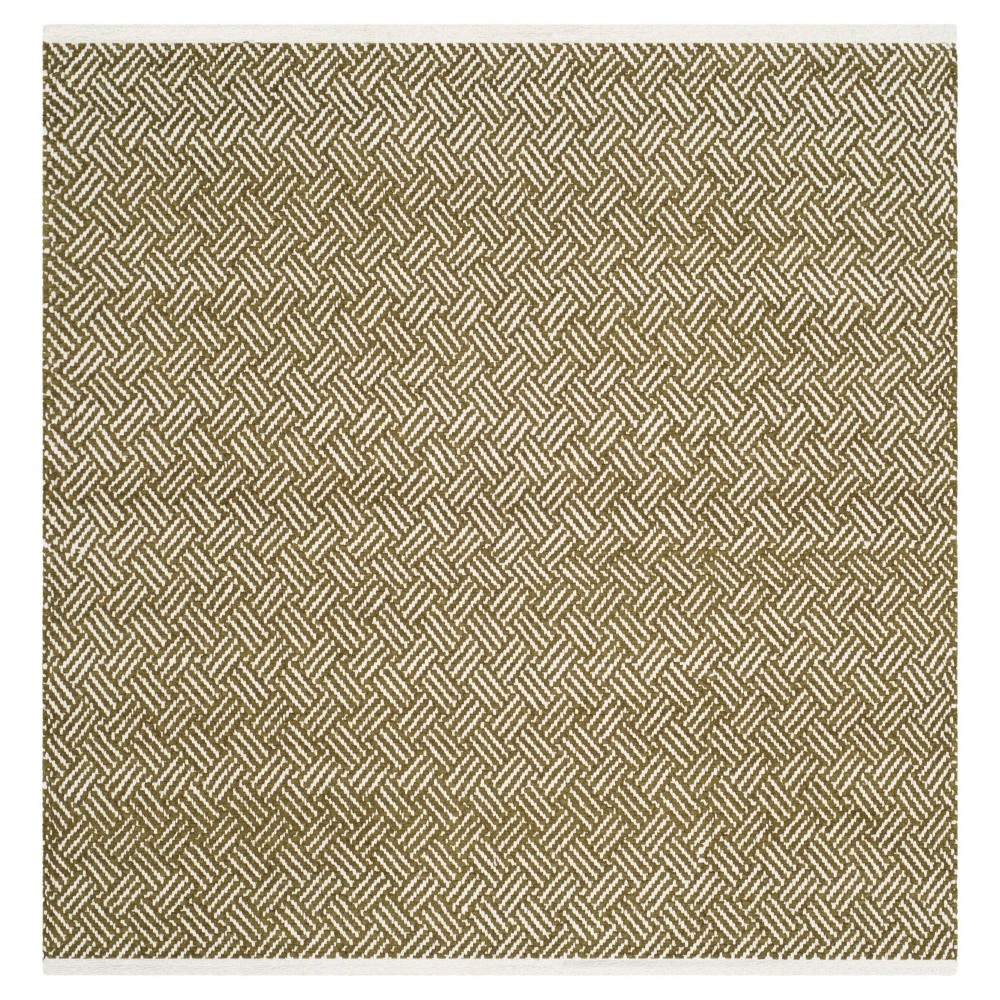 4'x4' Kala Accent Rug Olive Square - Safavieh
