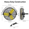Ihomadore 24" Industrial Wall Fan 3 Speed & Wide-Angle Oscillation - 2 of 3