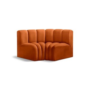 Meridian Furniture,Arc Velvet Modular Sofa - 1 of 4