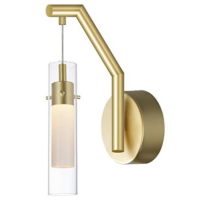 CWI Lighting Olinda LED Integrated Satin Gold Wall Light