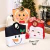 The Lakeside Collection Christmas Gift Sack with Handles - Gingerbread Man - 3 of 4