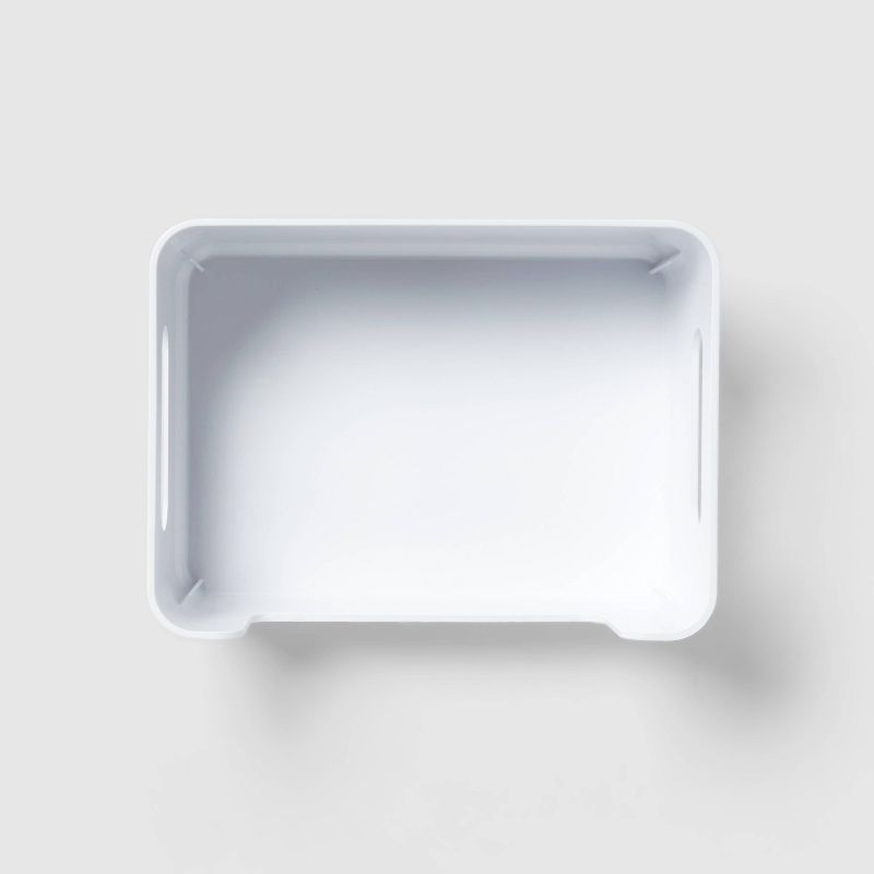 Small Plastic Open Face Pantry Bin White - Brightroom&#8482;, 4 of 6