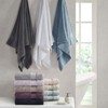 SEVOBAL Bath Towel and Washcloth Sets Sumptuous High - grade Turkish Cotton, Soft and Absorbent Towels for Bathroom, Purple, 14.96"*10.63"*9" - 3 of 4