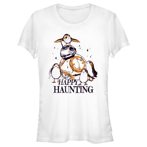 Juniors Womens Star Wars Halloween Happy Haunting T-Shirt - 1 of 4