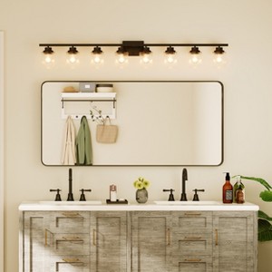 Wall-Mounted Mirror Rectangle Bathroom Vanity Mirrors Framed Mirrors Aluminum Framed Bathroom Mirror - 1 of 4