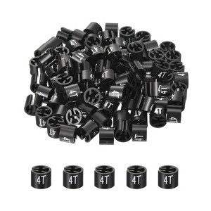 Unique Bargains Plastic Round Color Coding Hanger Garment Hanger Markers Tag 100 Pcs - 1 of 3