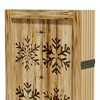 Wooakway Rustic Folding Wood Room Divider Vintage Freestand Privacy Screen for Room Seperation Living Room Bedroom Office Room - 4 of 4