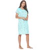 Casual Nights Women's Super Soft Yummy Nightshirt, Short Sleeve Nightgown, Night Dress with Fun Prints & Patterns - 2 of 4