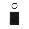 scünci No Damage Super Comfy Hosiery Elastic Hair Tie Ponytailers - Black - Thick Hair - 10pcs - 2 of 4