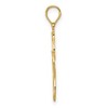 Black Bow Jewelry 14k Yellow Gold Flat Filigree Starfish Pendant, 19mm (3/4 Inch) - 2 of 4