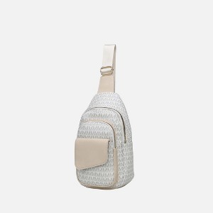 MKF Collection Kace M logo Printed Vegan Leather Women’s Sling Bag by Mia K - 1 of 4