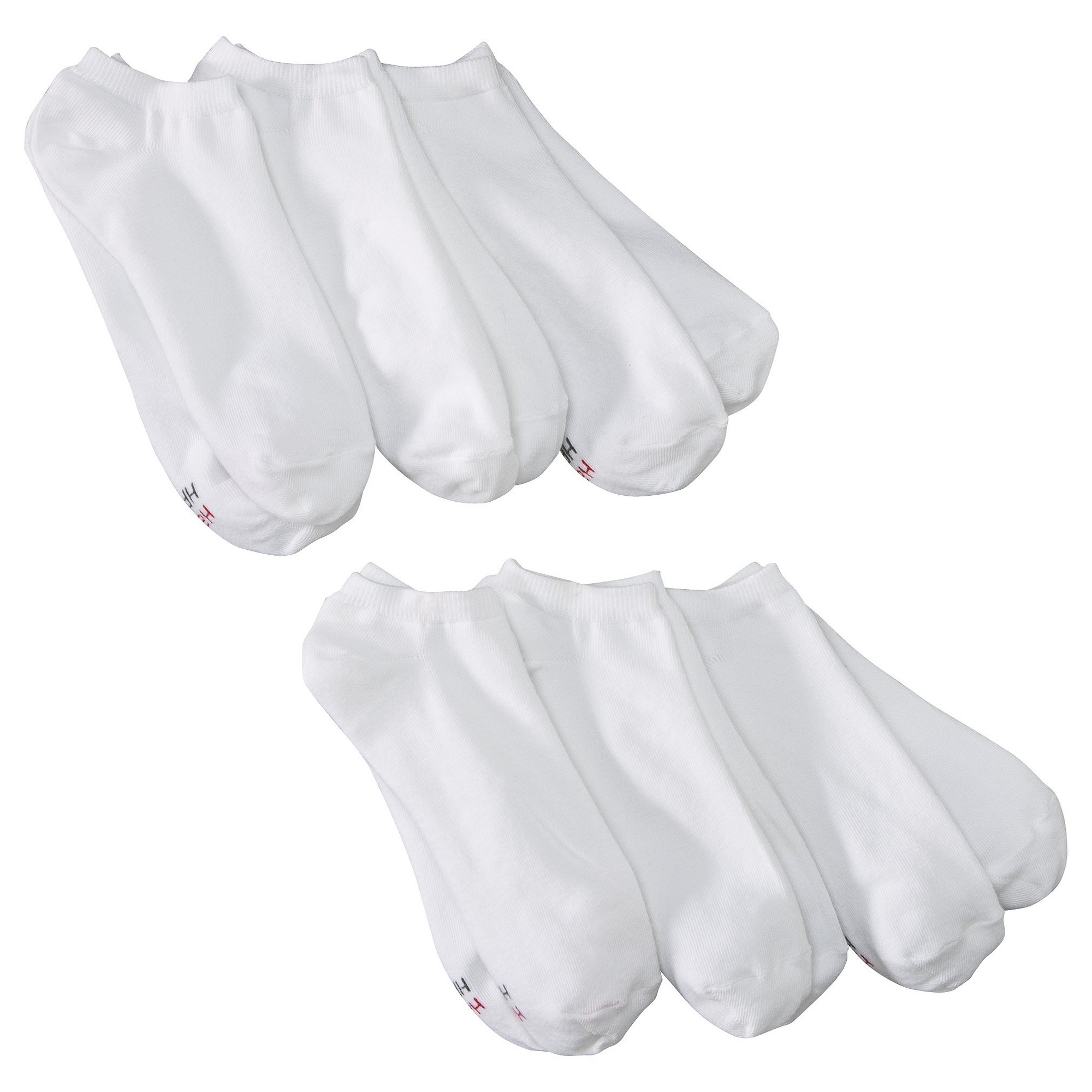 Men's Hanes Premium Xtemp Lite 6Pk White Liner Socks, Size: Small