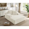 MYINDA Oversized Boneless Sofa Bed with Deep Seat, Corduroy Chaise Lounge Chair for Living Room/Apartment - 2 of 4