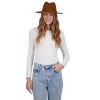 Tahari Women's Packable and Fashionable Diamond Patterned Fabric Panama Hat - Panama Hat for Women - 2 of 4