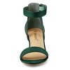 Allegra K Women's Open Toe Adjustable Ankle Strap Block Low Heel Sandals - 2 of 4