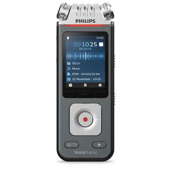 Philips DVT6110 8GB VoiceTracer Digital Voice Recorder - Silver / Black