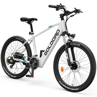 Promounts Goldoro X7 250W 26" Electric Mountain Bike, White