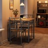 3-Piece Dining Room Table Set Kitchen Table for 2 Wooden Kitchen Table and Chair Set - 3 of 4