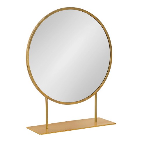 18 X 22 Rouen Round Wall Mirror Gold Kate Laurel All Things Decor Target