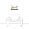 Creative Products Plaid Scarf Weenie Dog Wrap 19.73 x 13.73 Black Framed Canvas - 3 of 4