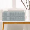 Unique Bargains Cotton Quick Dry Stripe Bath Towels 2 Pcs - 3 of 4