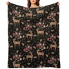DSANE Christmas Peace Deer Christmas Throw Blanket Soft Fleece Christmas Blanket Cozy Flannel Throw for Couch Bed - 2 of 4