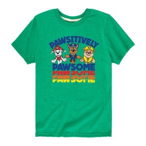 Boys' - Paw Patrol - Pawsitvely Awesome Short Sleeve Graphic T-Shirt - 1 of 4