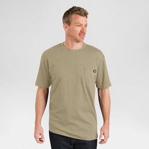 Dickies Men's 2pk Cotton Short Sleeve Pocket Crew Neck T-Shirt - Desert ...