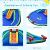 Tangkula Inflatable Bounce House Water Park w/ Splash Pool Dual Slides Climbing Wall - 4 of 4