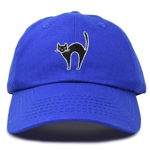 Dalix Black Cat Embroidered Womens Cotton Dad Hat Baseball Cap Adjustable - 1 of 4