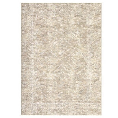Machine Washable Modern Area Rug Geometric Distressed Non Slip Stain Resistant Non Shedding Pet Friendly Rugs for Living room Bedroom Kitchen